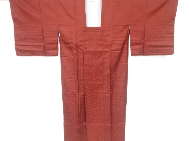 リサイクル　斜め縞模様織出し雨コート